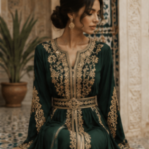 Caftan Vert Émeraude
