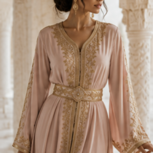 Caftan Rose Poudré Prestige