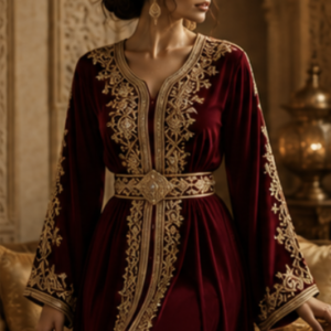 Caftan Bordeaux Impéria